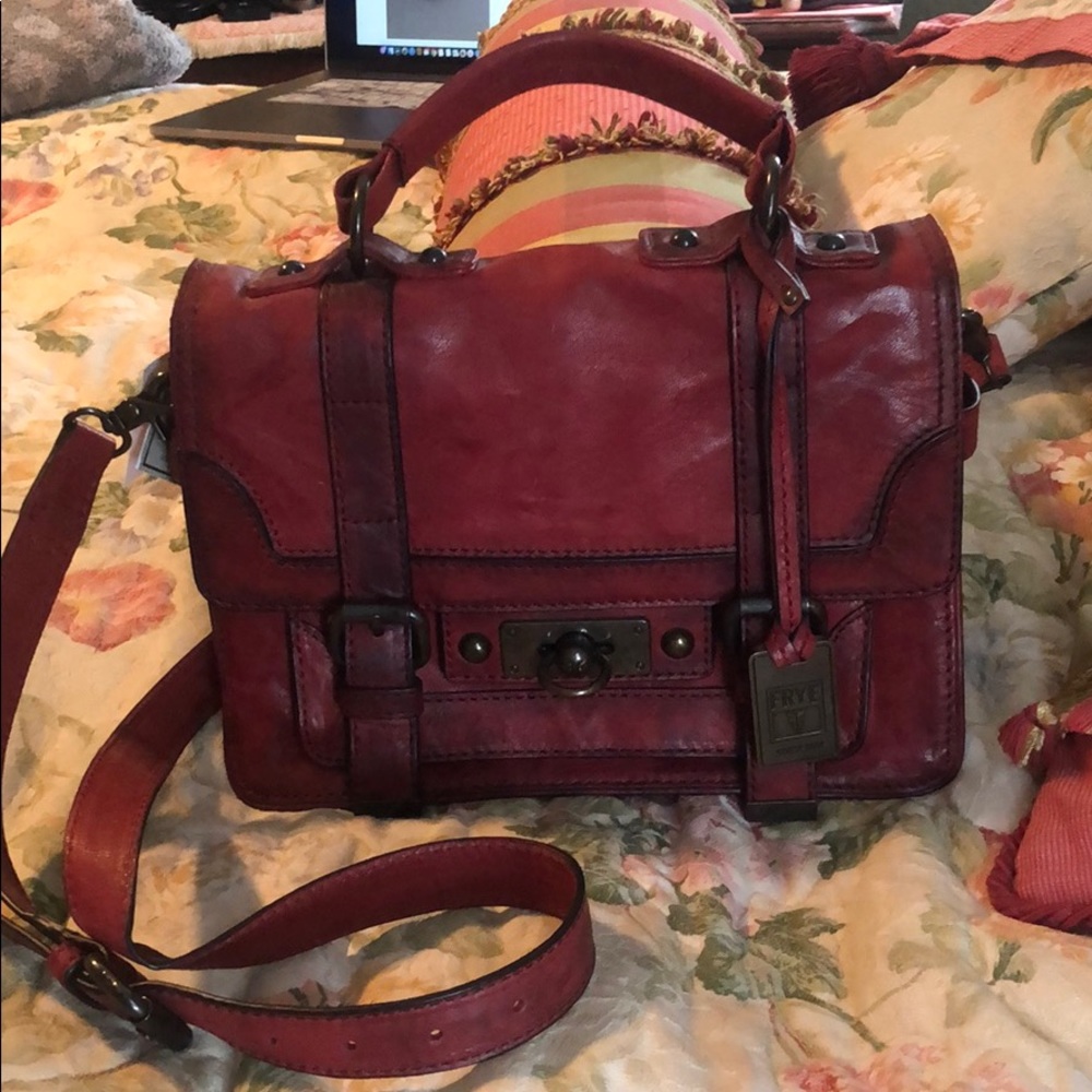 Frye crossbody red bag